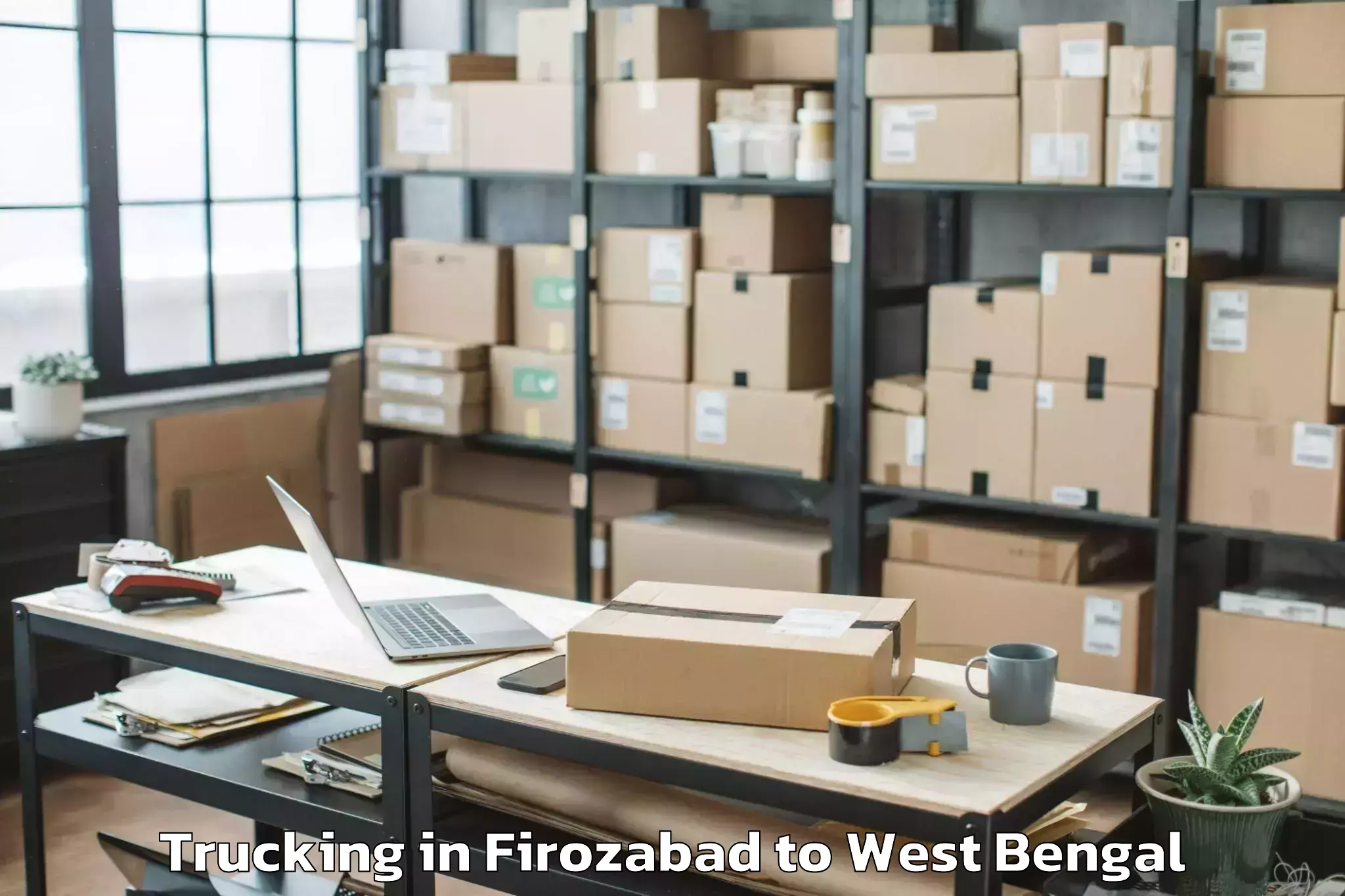 Top Firozabad to Baruipur Trucking Available